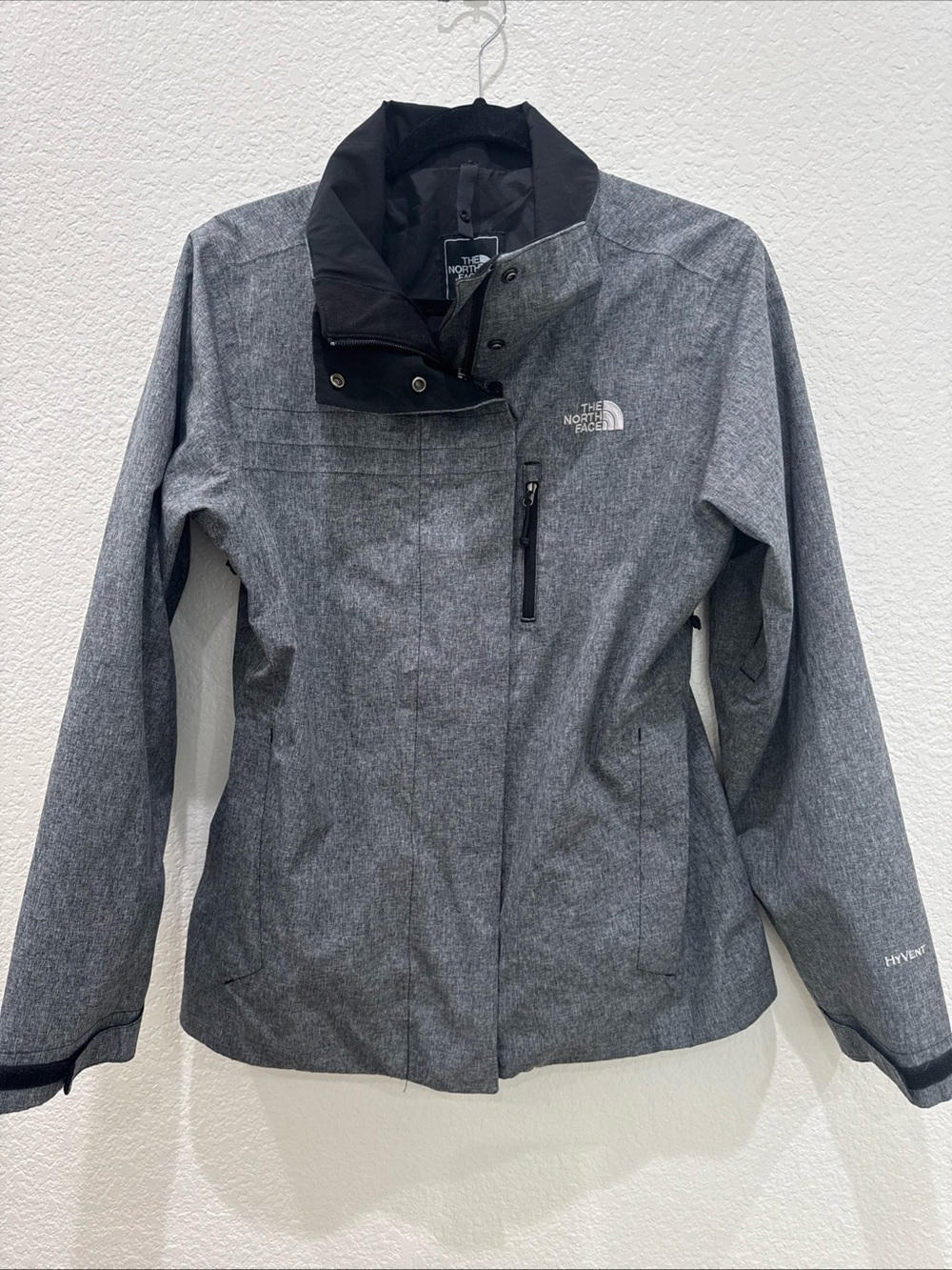 The North Face HyVent Insulated Triclimate Jacket Grey Ski Womens Small